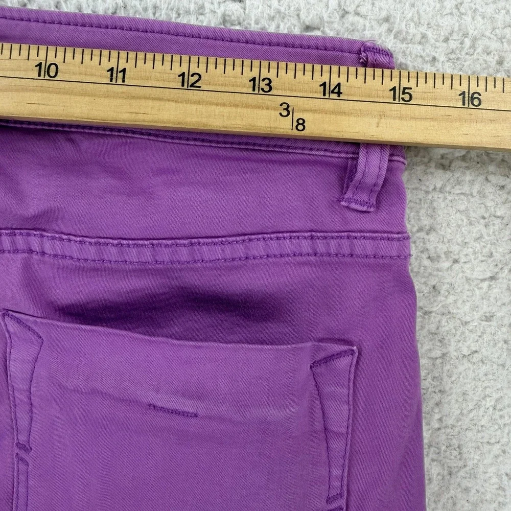 Tommy Bahama Womens 10 Purple Denim Stretch Clam Digger Bermuda Shorts TWJ0609